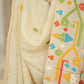 Pure Handloom Cotton Saree with Jamdhani Work in Off-White