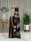 Pure Khadi Cotton Sarees with Asymmetrical Stripes in Vibrant Colors