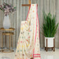 Pure Linen Cotton Sarees with Colorful Buttis
