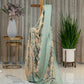 Crushed Tissue Saree in Beige Shade