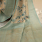 Crushed Tissue Saree in Beige Shade