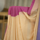 Malmal Cotton Saree with Ganga Jamuna Border in Pink and Purple