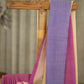 Malmal Cotton Saree with Ganga Jamuna Border in Pink and Purple