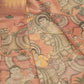 Digital Silk Saree with Amber Body and Kalamkari Work