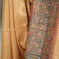 Digital Silk Saree with Amber Body and Kalamkari Work
