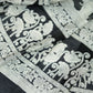 Graceful Moonga Cotton Saree with Pichwai Work in Black and White