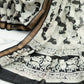 Graceful Moonga Cotton Saree with Pichwai Work in Black and White