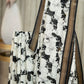 Graceful Moonga Cotton Saree with Pichwai Work in Black and White