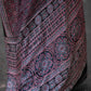 Matka Silk Saree with Red & Black Ajrak Print