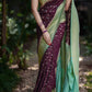 Crepe Georgette Saree with Geometrical Banarasi Work