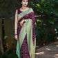 Crepe Georgette Saree with Geometrical Banarasi Work