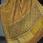 Mustard Yellow Pure Modal Silk Churidhar Set with Ajrak Print
