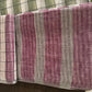 🌿 Pure Linen Saree – Checked & Striped Weave