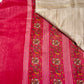 Elegant Sandal colour Semi-Tussar Saree with Botanical Border