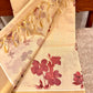 Elegant Tissue Cotton Saree with Floral Prints