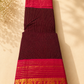 Maroon splendour- Kanchi cotton saree
