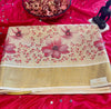 Radiant Tissue Kerala Cotton Saree with Bold Floral Touch