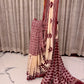 Elegant Off-White & Maroon Chanderi Cotton Saree