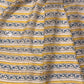 Yellow Chanderi Cotton Saree with White & Blue Floral Print
