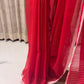 Soft cotton saree in a striking red hue.