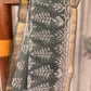 Pine Green Kotta Saree with Leafy Vanaspathi Print