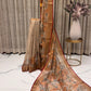 Bengal Linen Tissue Saree with Floral Digital Print & Kantha Work