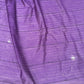Semi Tussar Saree in Purple with Golden Stripes & Sequin Accents