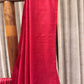 Semi Tussar Saree in a rich red shade,