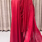 Semi Tussar Saree in a rich red shade,