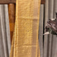 Assam Silk Saree in Cream with Golden Zari Checks