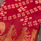 Crush Dola Silk Bandhej Print Saree with Jacquard Border