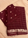 Viscous Georgette Saree with Banarasi Border