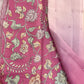 Silk Kotta Saree, beautifully crafted in a combination of light and dark pink shades.