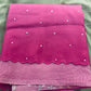 Silk Kotta Saree, beautifully crafted in a combination of light and dark pink shades.
