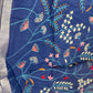 Linen Cotton Saree with Multi-Colour Hand Embroidery
