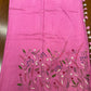 Linen Cotton Saree with Multi-Colour Hand Embroidery