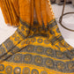 Moss Kalamkari Saree with Bandhani Print