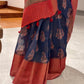 Chanderi with Maheswari printed saree